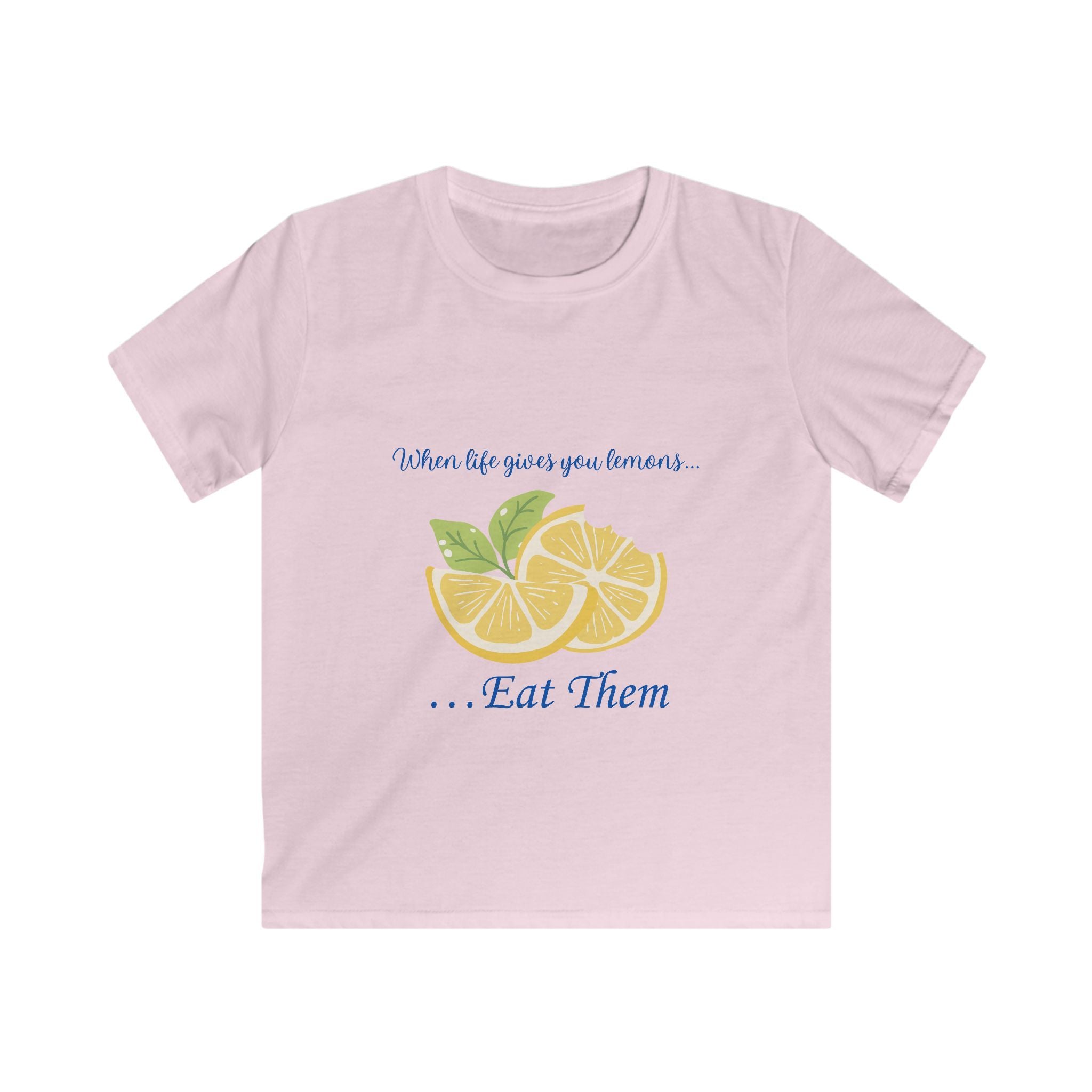 Kids Tee — "When Life Gives You Lemons... Eat Them" Lemon Graphic