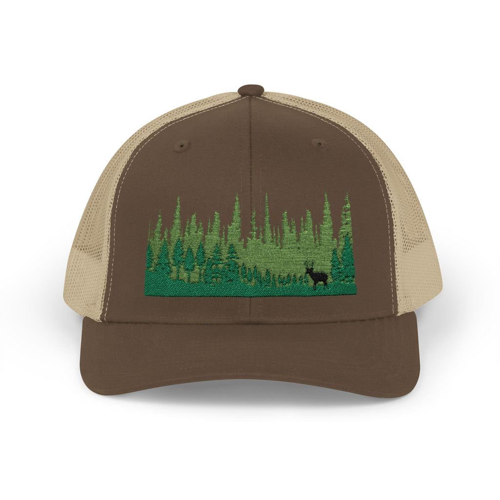 Elk in Forest Trucker Cap