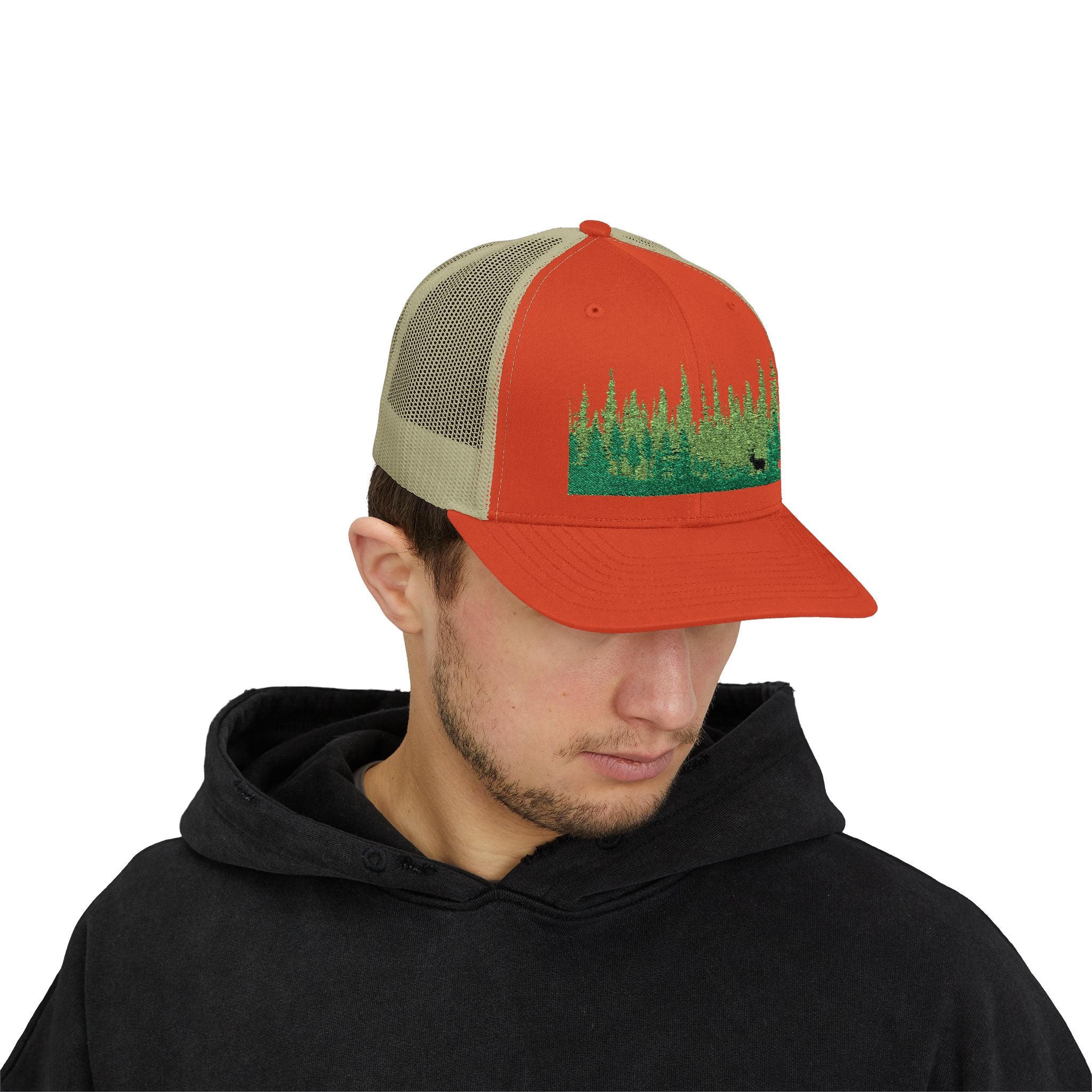 Elk in Forest Trucker Cap